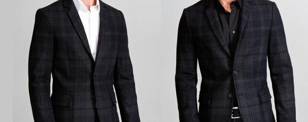 Express Slim Fit Plaid Blazer