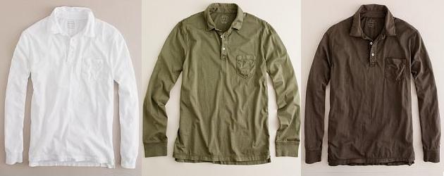J. Crew Broken in Long Sleeve Polo – $35.00
