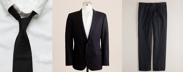 Navy Cotton Chino Suit