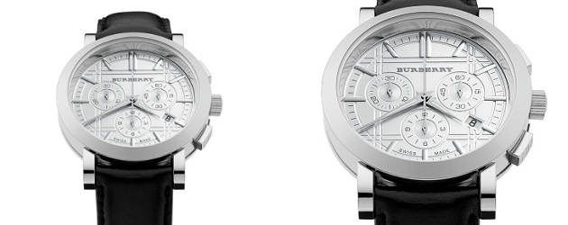 Burberry Leather Strap Chronograph