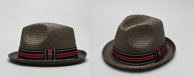 Brixton Gray Straw Fedora Brixton Gray Straw Fedora