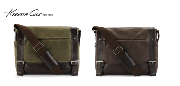 Kenneth Cole Canvas Messenger Bag