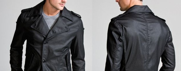 Express Waxed Denim Peacoat Express Waxed Denim Peacoat