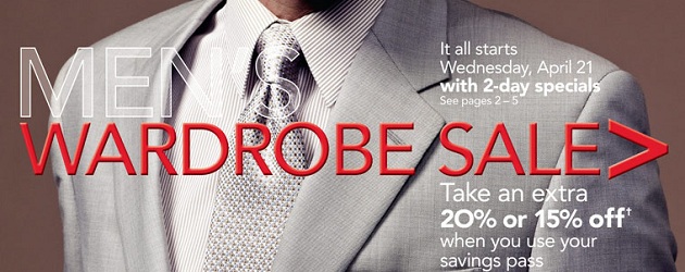 Macy’s Men’s Wardrobe Sale – April 21 – 22