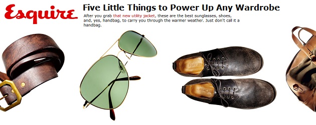 Esquire’s Five Best Spring Accessories 2010 Esquire’s Five Best Spring Accessories 2010