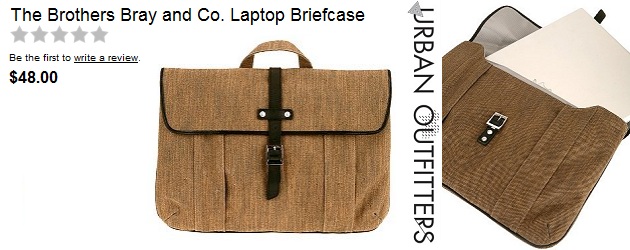 Brothers Bray Canvas Laptop Brief
