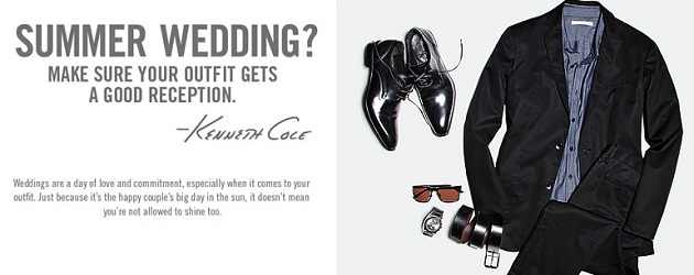 Kenneth Cole Style Guide: What to Wear to a Summer Wedding Kenneth Cole Style Guide: What to Wear to a Summer Wedding