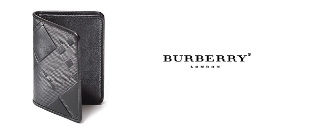Burberry Leather Business Card Holder Burberry Leather Business Card Holder