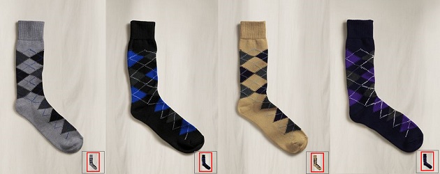 Lands’ End Canvas Argyle Sock Sale – $4.99 Lands’ End Canvas Argyle Sock Sale – $4.99