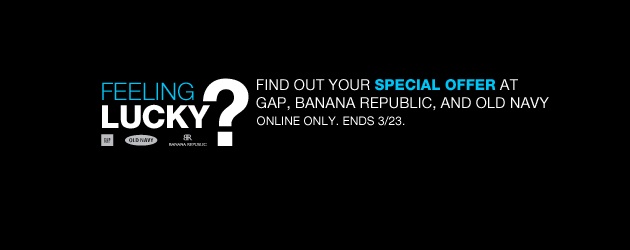 Banana Republic / Gap / Old Navy 20 – 30% off Sale