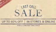 Rugby Last Call Extra 25% off Sale Full retail at Rugby is high. This is not. An extra 25% off sale items.