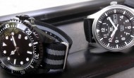 Seiko vs. MWC in a battle of black watches.