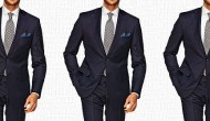 No tuxes.  Groom is in a suit.  Should his guys match?