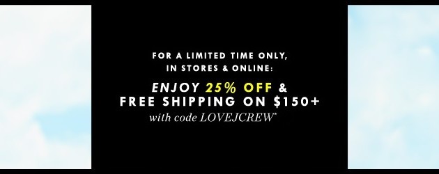 The Splurge: J. Crew’s 25% off $150+ Sale Suits are excluded, but blazers are not. Good on non-sale items.<div class="addthis_toolbox addthis_default_style addthis_32x32_style" addthis:url='http://dappered.com/2013/03/the-splurge-j-crews-25-off-150-sale/' addthis:title='The Splurge: J. Crew’s 25% off $150+ Sale ' ><a class="addthis_button_facebook"></a><a class="addthis_button_twitter"></a><a class="addthis_button_email"></a><a class="addthis_button_pinterest_share"></a><a class="addthis_button_compact"></a><a class="addthis_counter addthis_bubble_style"></a></div>