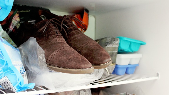 Shoes in the freezer