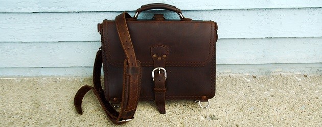 used saddleback briefcase