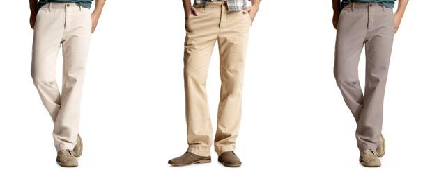 Gap Button Fly Straight Fit Khakis