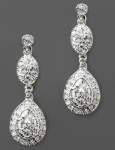 Givenchy Crystal Drop Earrings.  $50