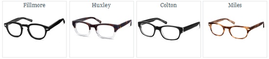 Just some of what you'll find at Warbyparker.com