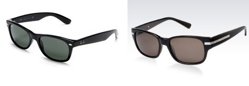 New (not classic) Ray Ban Wayfarer to the Left, Club Monaco to the right.