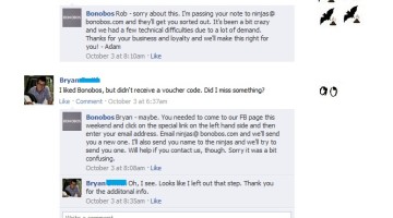 Facebook Whiney Customer Phenomenon – October 2011