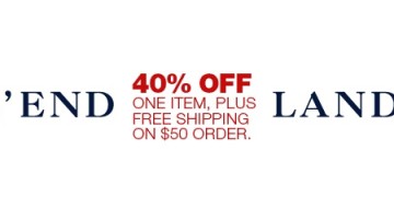 Lands’ End 40% off One Item Sale