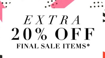J. Crew & FACTORY extra 20% off SALE items