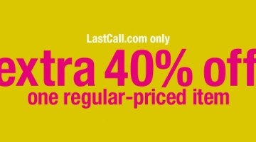 40% off one item at LastCall.com