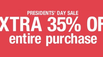 Last Call Extra 35% off President’s Day Sale