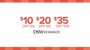 DSW Late March Tiered Sale
