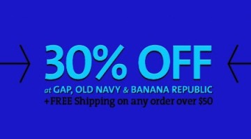 BR/GAP/ON 30% off sale