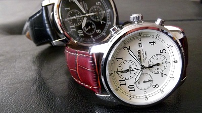 Seiko SNDC3 Chronograph in Black or Brown & Beige | 20 Great Looking Watches Under $200 on Dappered.com