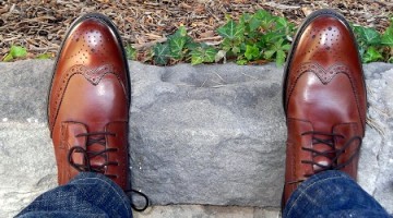 In Person:  JCPenney’s Stafford Wingtip Boot