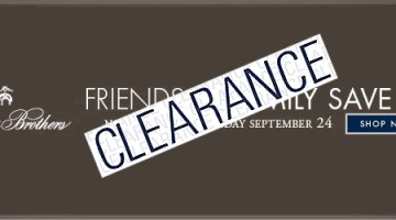 Brooks Brothers F&F 25% off – The Clearance Section