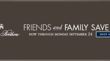 Brooks Brothers Friends & Family 25% off – Full Retail