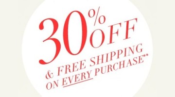 J. Crew: 30% Off Site Wide + Free Shipping Sale