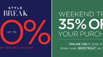 Double Dipping: Banana Republic’s 35% off + Markdowns Event