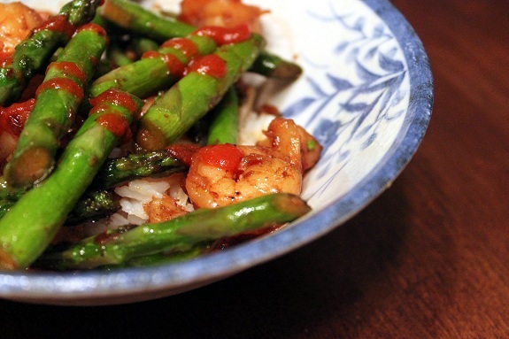 MIFYD Shrimp Asparagas with Siracha