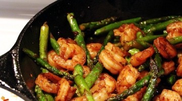 Make It For Your Date – Asparagus Shrimp Stir Fry