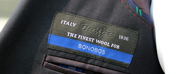 Bonobos suit fabric