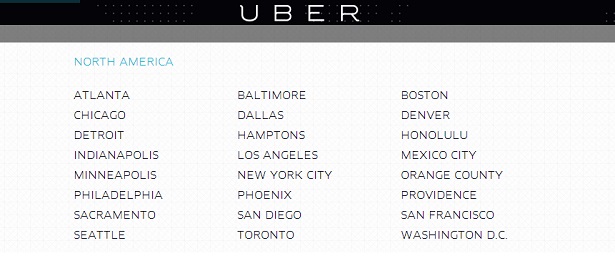 Uber in North America