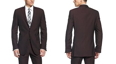 bar III burgundy suit