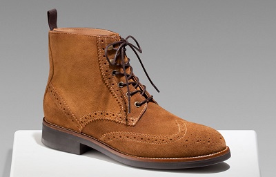 MD Suede Wingtip Boot on Dappered.com