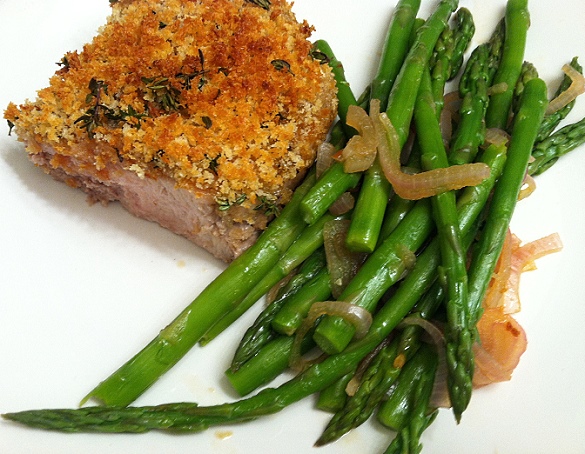 Crispy Porkchop and Asparagus - Make It For Your Date by Dappered.com