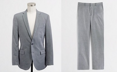 New J. Crew Factory Thomspon Oxford Suit on Dappered.com