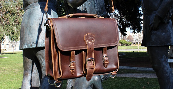 The Saddleback Medium Thin Front Pocket Briefcase | Dappered.com