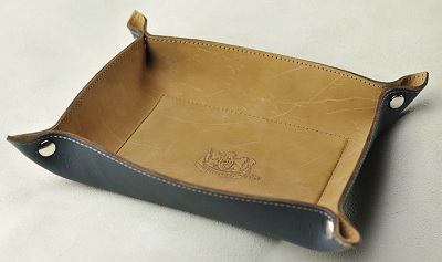 Mitchell leather valet tray on Dappered.com