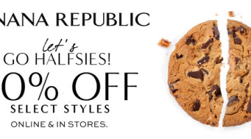 Banana Republic 50% off Select Styles (Blazers, suits, & more)