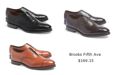 Brooks fifths seconds - part of the The Monday Sales Tripod on Dappered.com
