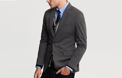 BR Tailored Charcoal Twill Blazer on Dappered.com